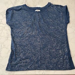 Nuco Blue Metallic Tshirt Size Medium NWOT